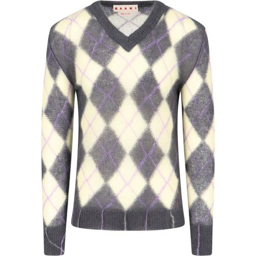 Maglione check - Marni - Modalova