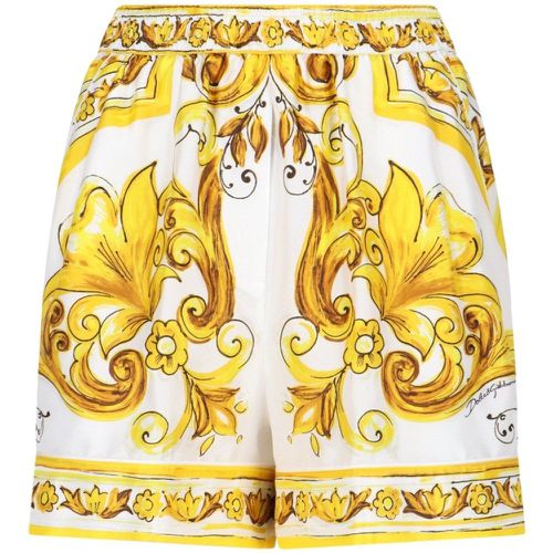 Pantaloncini stampa "Maiolica" - Dolce & Gabbana - Modalova