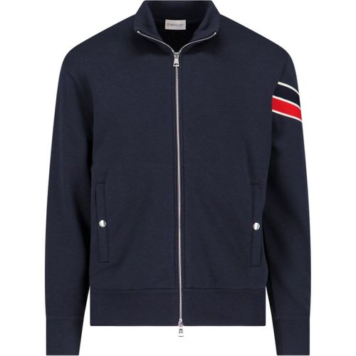 Felpa zip logo - Moncler - Modalova