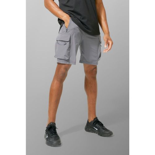 Pantalón Corto Man Active Ligero Cargo - boohoo - Modalova