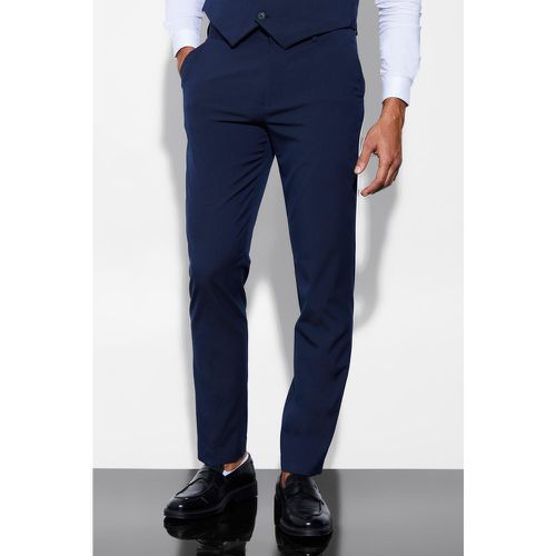 Pantalón De Traje Ajustado, Navy - boohoo - Modalova