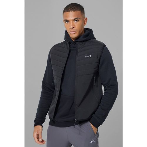 Chaleco Man Active Acolchado, Negro - boohoo - Modalova