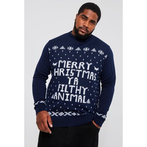 Jersey Plus Navideño Con Estampado Ya Filthy Animal - boohoo - Modalova