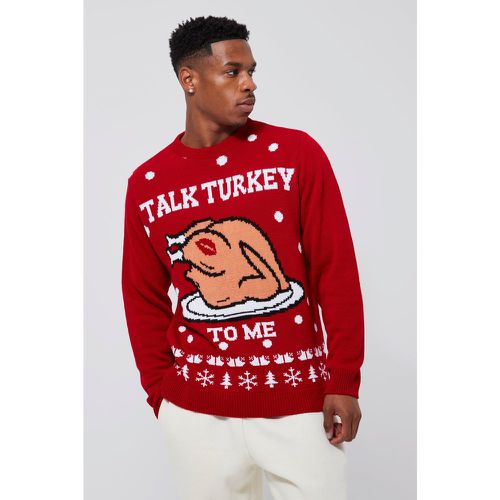 Jersey Navideño Con Estampado Talk Turkey To Me - boohoo - Modalova