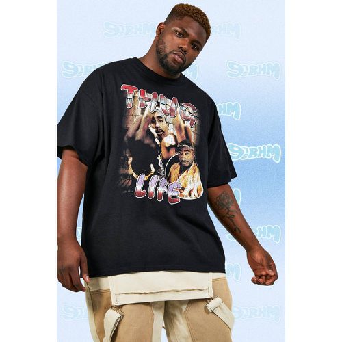 T-shirt Plus Size vintage ufficiale di Tupac Life - boohoo - Modalova
