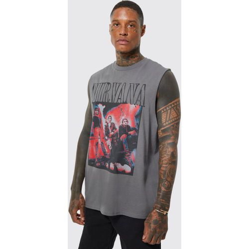 Canotta oversize ufficiale Nirvana - boohoo - Modalova