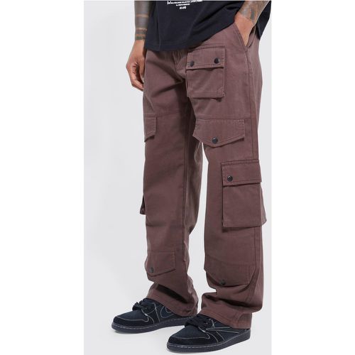 Pantalón Cargo Holgado Con Cintura Fija - boohoo - Modalova