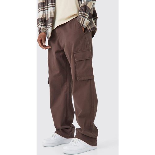 Pantalón Cargo Holgado Con Cintura Fija - boohoo - Modalova