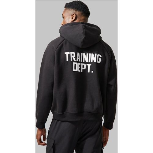 Sudadera Man Active Recta Con Capucha Y Estampado Training Dept - boohoo - Modalova