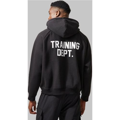 Sudadera Man Active Recta Con Capucha Y Estampado Training Dept - boohoo - Modalova