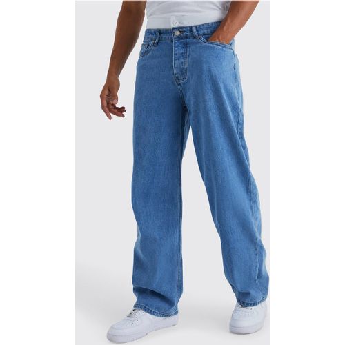 Jeans extra comodi in denim rigido con doppia fascia in vita - boohoo - Modalova