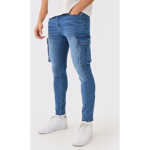 Jeans Cargo Skinny Fit in Stretch - boohoo - Modalova