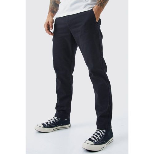 Pantaloni Chino alla caviglia Slim Fit con vita fissa - boohoo - Modalova