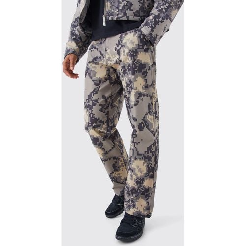 Pantalón Holgado De Camuflaje Pixelado - boohoo - Modalova