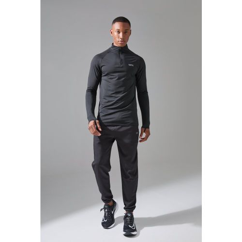 Tuta sportiva lunga Man Active con zip corta - boohoo - Modalova