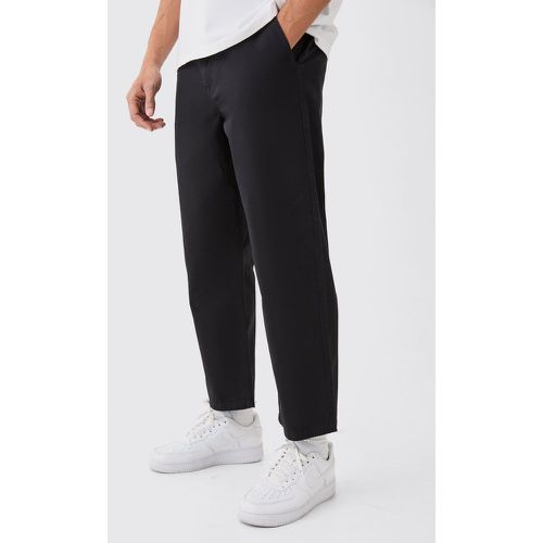 Pantaloni Chino alla caviglia Skate con vita fissa - boohoo - Modalova