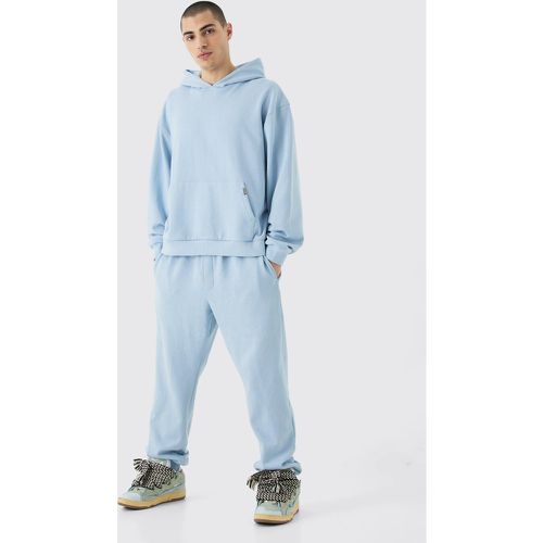 Tuta sportiva squadrata oversize con cappuccio - boohoo - Modalova