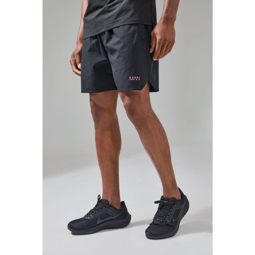 Pantalón Corto Man Active Con Costuras Antidesgarros Y Logo Fosforito - boohoo - Modalova