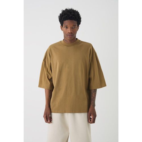 T-shirt oversize pesante con mezze maniche - boohoo - Modalova