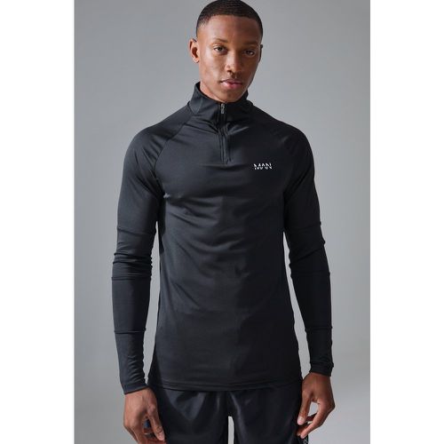 Zip corta Man Active con maniche raglan - boohoo - Modalova