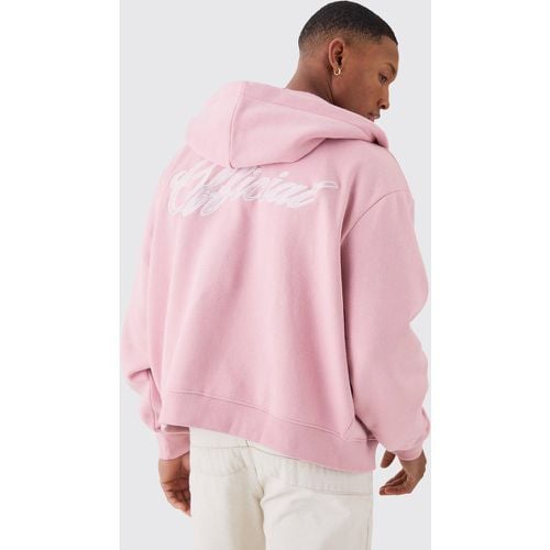 Sudadera Official Recta Con Capucha Y Cremallera - boohoo - Modalova