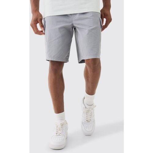 Pantalón Corto Cargo Holgado, Gris - boohoo - Modalova