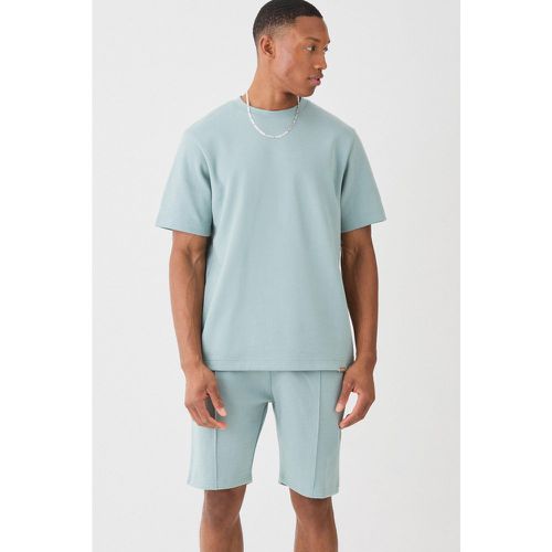 Set T-shirt Core & pantaloncini Interlock - boohoo - Modalova