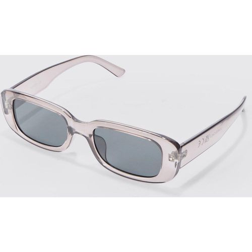 Chunky Smoke Lens Sunglasses In Grey - boohoo - Modalova