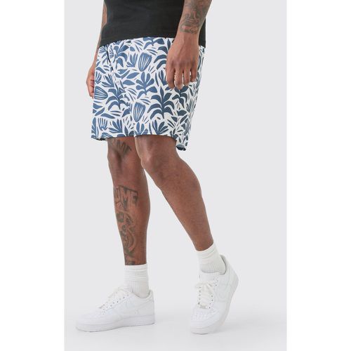 Plus Abstract Printed Swim Shorts - boohoo - Modalova