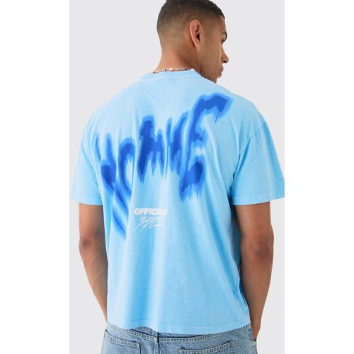 T-shirt oversize Homme slavata stile Graffiti - boohoo - Modalova