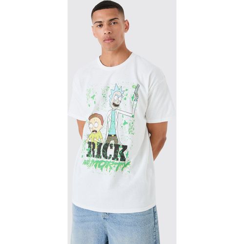 Camiseta Oversize Con Estampado De Rick And Morty - boohoo - Modalova