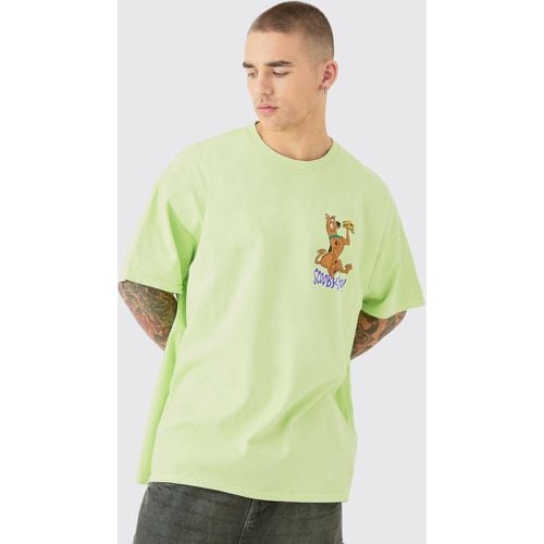 Camiseta Oversize Con Lavado A La Piedra Y Estampado De Scooby Doo - boohoo - Modalova