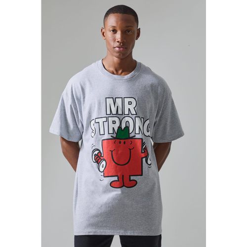 Camiseta Active Con Estampado De Mr Men Y Mr Strong - boohoo - Modalova