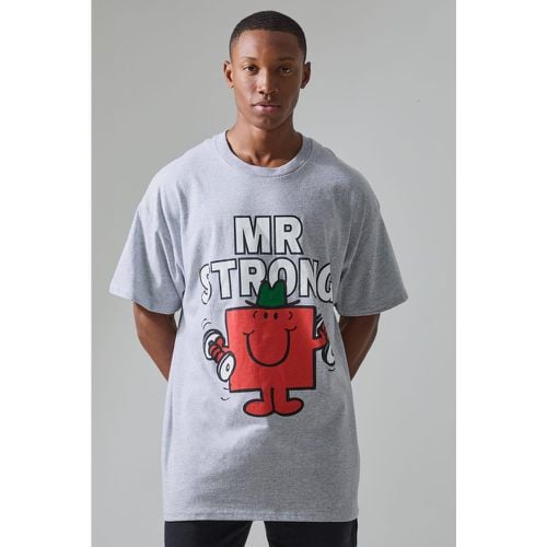 T-shirt ufficiale Active Mr Men Mr Strong - boohoo - Modalova
