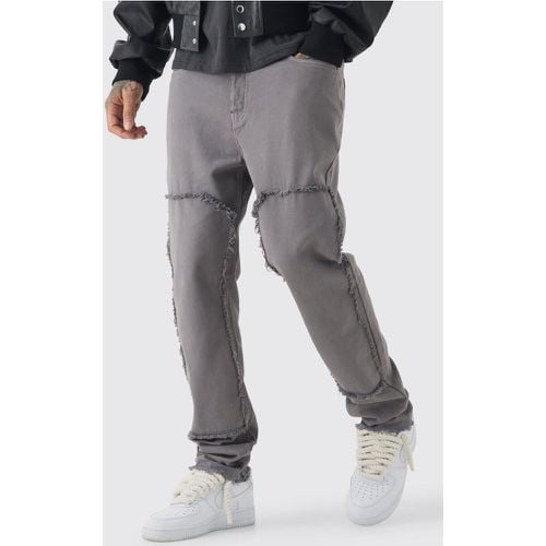 Pantalón Tall Ajustado Sobreteñido Estilo Carpernter En Color Carbón - boohoo - Modalova