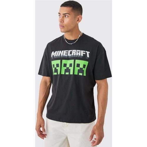 T-shirt oversize ufficiale di Minecraft - boohoo - Modalova