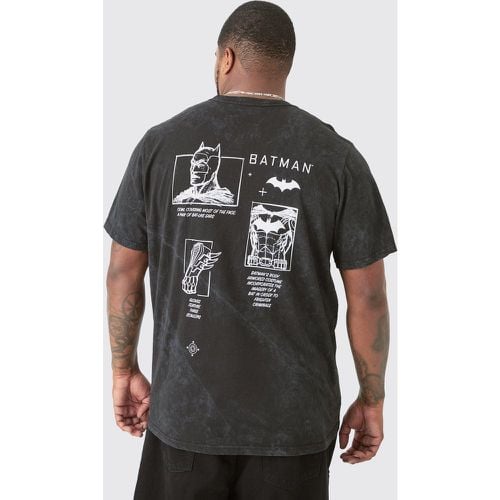 T-shirt Plus Size ufficiale di Batman in lavaggio acido - boohoo - Modalova