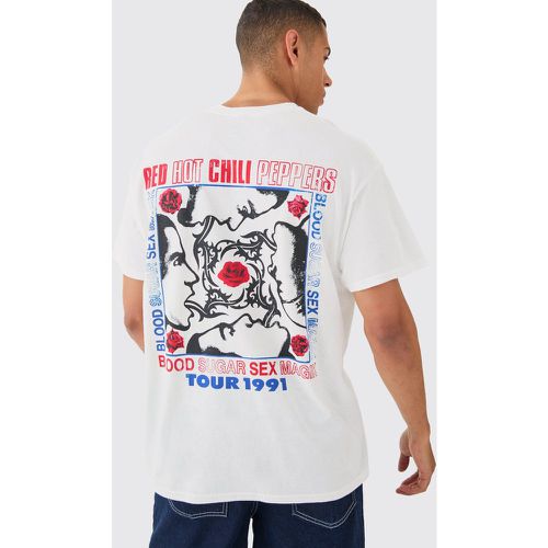 T-shirt oversize ufficiale dei Red Hot Chili Peppers - boohoo - Modalova