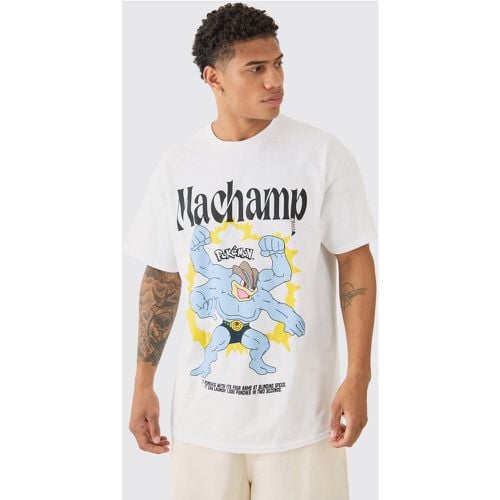 Camiseta Oversize Con Estampado De Pokemon Machamp - boohoo - Modalova