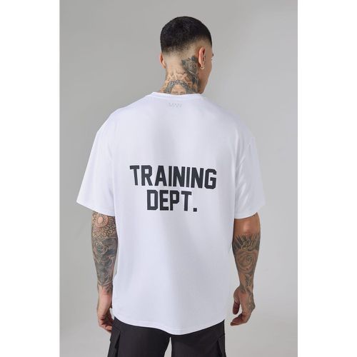 Camiseta Tall Oversize Man Active Resistente Con Estampado Training Dept - boohoo - Modalova