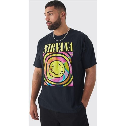 Camiseta Plus Con Estampado De Nirvana Smiley - boohoo - Modalova