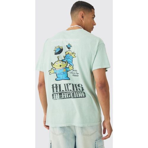 T-shirt oversize ufficiale Aliens Toy Story Disney Wash con stampa - boohoo - Modalova