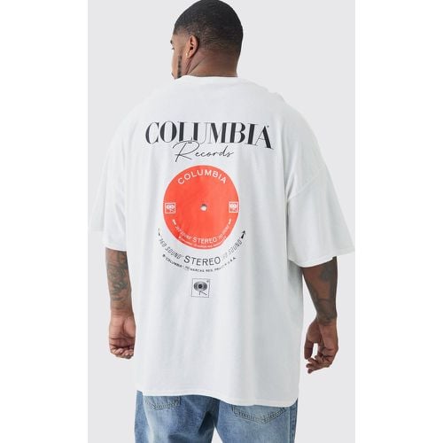 Camiseta Plus Con Estampado De Columbia Records - boohoo - Modalova