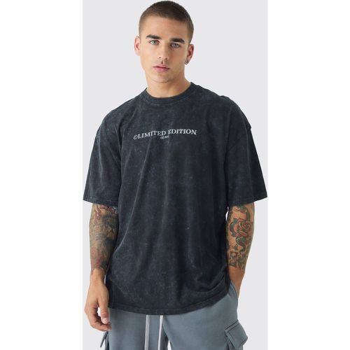 T-shirt oversize in lavaggio Limited Edition - boohoo - Modalova