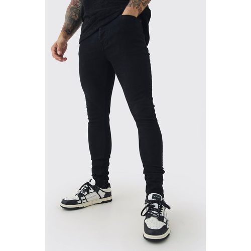 Jeans Super Skinny Fit in Stretch True Black - boohoo - Modalova