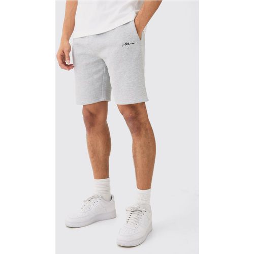 Pantaloncini medi comodi con firma Man - boohoo - Modalova