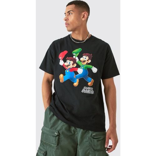 Camiseta Oversize Con Estampado De Super Mario - boohoo - Modalova