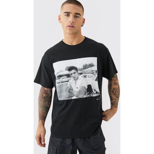 T-shirt oversize ufficiale di Elvis Presley - boohoo - Modalova