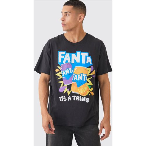 T-shirt oversize ufficiale Fanta - boohoo - Modalova