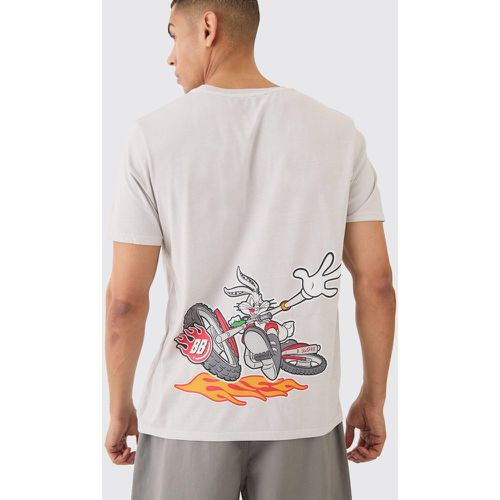 T-shirt oversize ufficiale dei Looney Tunes in lavaggio Bugs Bunny - boohoo - Modalova